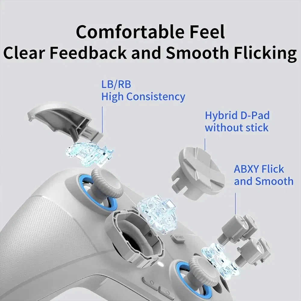 Flydigi Direwolf Wireless/Wired Gaming Controller Bluetooth Hall Lineness Function Controller for Windows PC Nintendo Switch