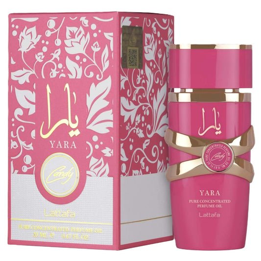 Lattafa yara candy 0.67 perfume oil for women