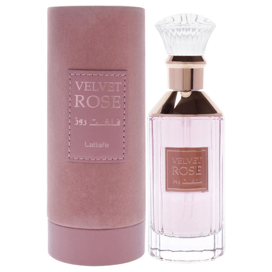 Lattafa velvet rose 3.4 eau de parfum spray