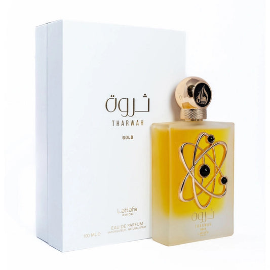 Lattafa tharwah gold 3.4 eau de parfum spray