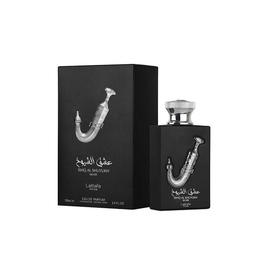 Lattafa ishq al shuyukh silver 3.4 eau de parfum spray
